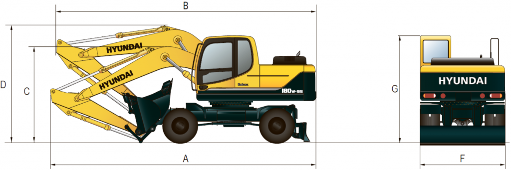 Габаритные размеры R180W-9S